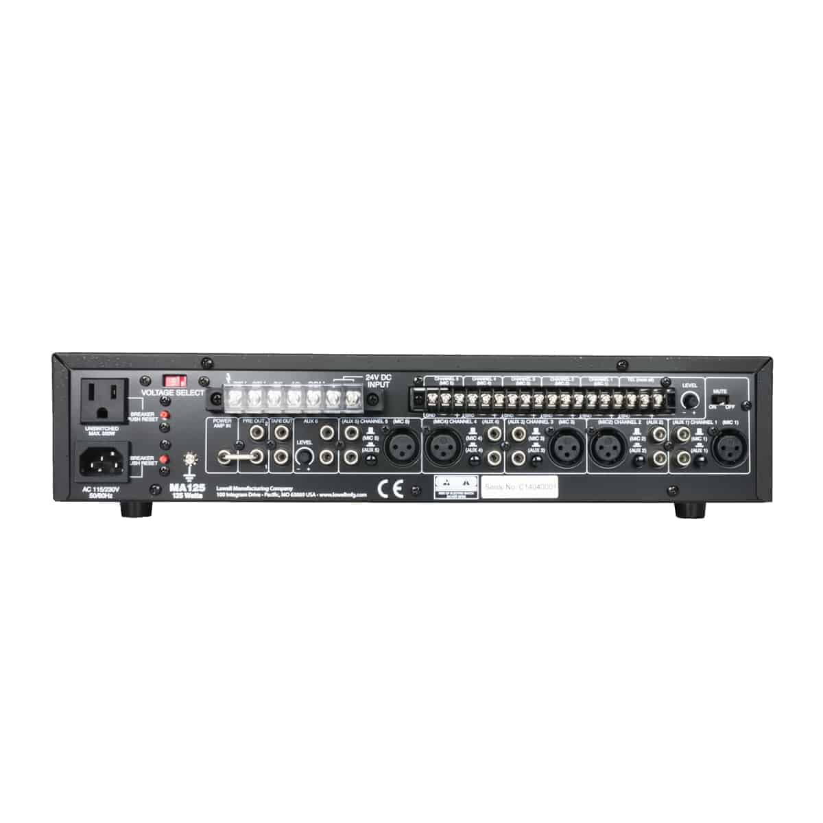 MA125 125W Mixer Amplifier