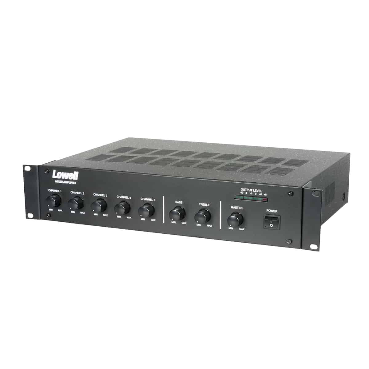 Lowell MA250 250W Mixer Amplifier with Rackmount Brackets