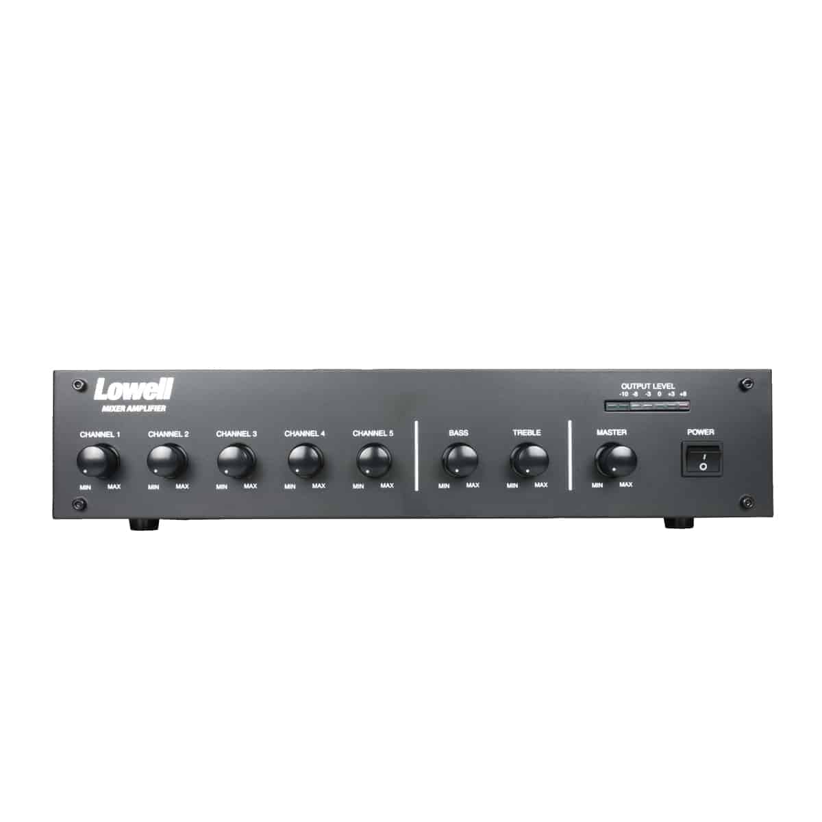 Lowell MA250 250W Mixer Amplifier with Rackmount Brackets