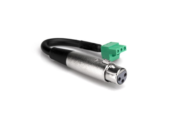 PHX206F-Bulk Low-voltage Adaptor XLR3F to PHX3F 6"