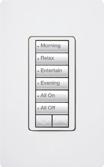 RRD-W6BRL-WH RadioRA2Wall Keypad 6 Button Raise/Lower