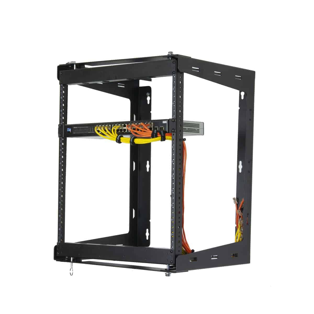 SR1218 Rack Swing Gate 12U Black