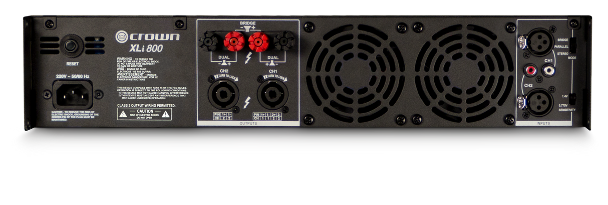 XLi800 2 Channel 300W @ 4Ω Power Amplifier