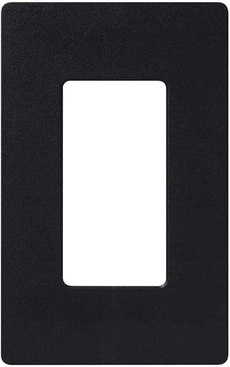 Lutron CW1BK Claro Wallplate 1 Gang Black Special Order
