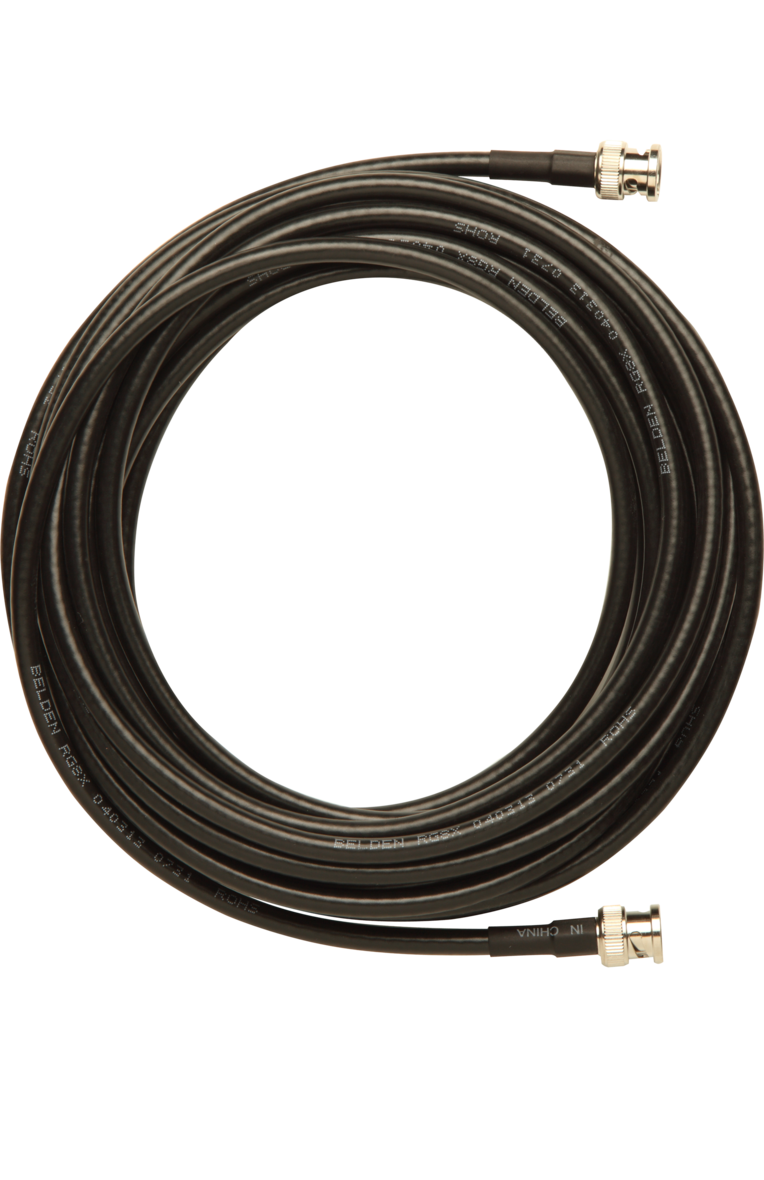 UA825 UHF Remote Antenna Extension Cable BNC-BNC RG8X/U Type
