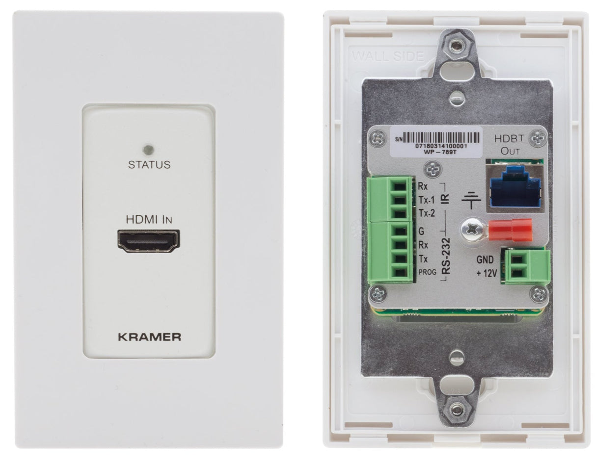 WP-789T 4K60 4:2:0 HDMI 1–Gang PoE Wall–Plate Transmitter