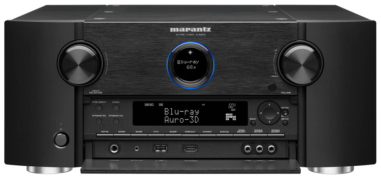 AV8805A 13.2 Channel 8K Ultra HD AV Surround Pre-Amplifier with Heos Built-In