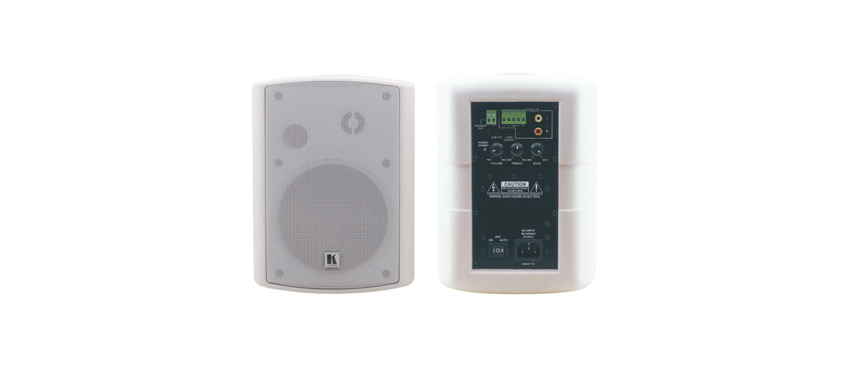 TAVOR5O 5.25" On-Wall 2-Way Powered Speakers White
