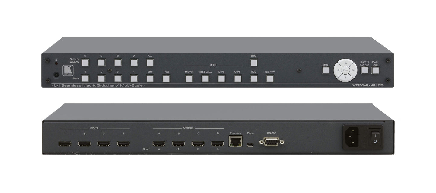 Kramer VSM4x4HFS 4x4 Seamless Matrix Switcher/Multi–Scaler