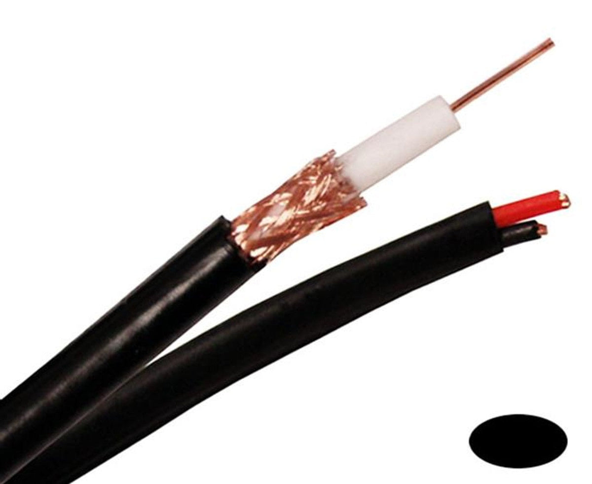 RG59 w/18-2 Siamese cable Copper braid and copper clad steel 20 gauge center 500 ft feeder box