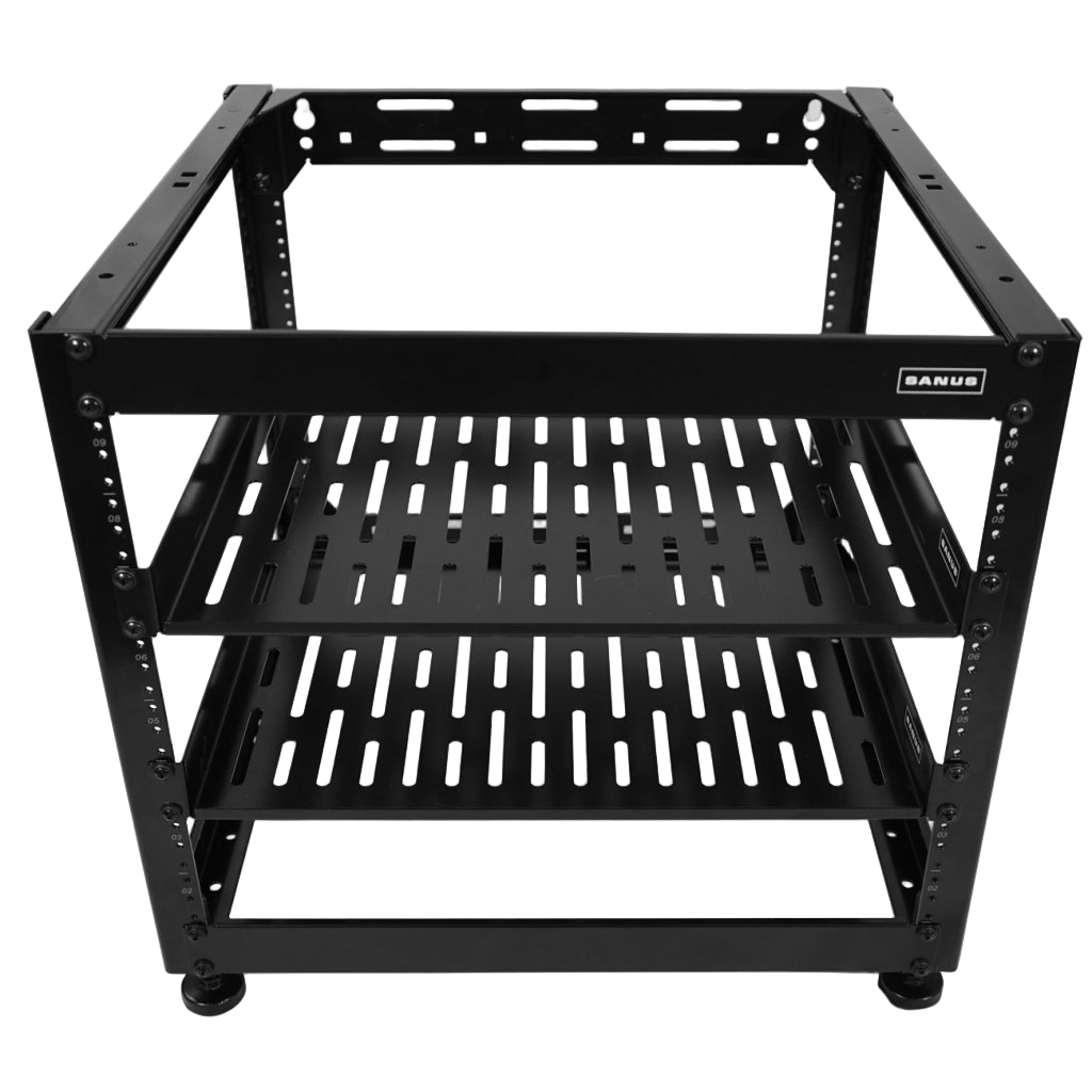 CFR1610-B1 10U AV Rack Stackable Open Frame Network Rack