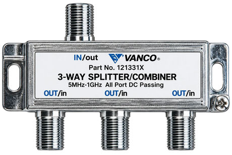 Splitter/Combiner 5MHz - 1 GHz Bandwidth