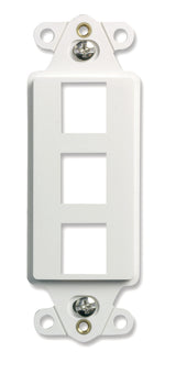 WP3413 3-Port Decorator Outlet Strap