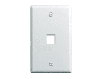 ONQ WP3401WH10 1 Gang 1-Port Wall Plate White 10 Pack