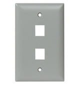 WP3402 Single Gang Wall Plate 2-Port