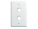 WP3402LA Single Gang Wall Plate, 2-Port