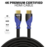 OnQ AC4K1MBK 4K Premium HDMI 2.0 Cable 1M