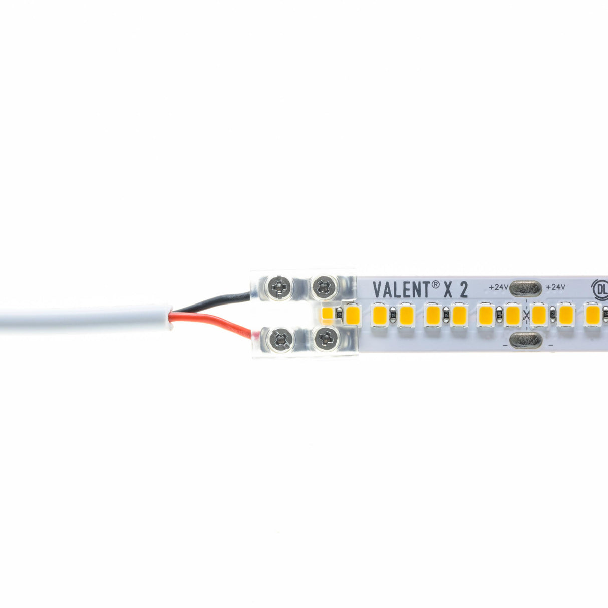 Tape Light Terminal Block Connector, Screw Down, 12mm, Tape-To-Tape Pack of 5