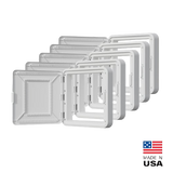 ENP15605DNA 15" Plastic Deep Trim Ring and Hinged Door 5-Pack