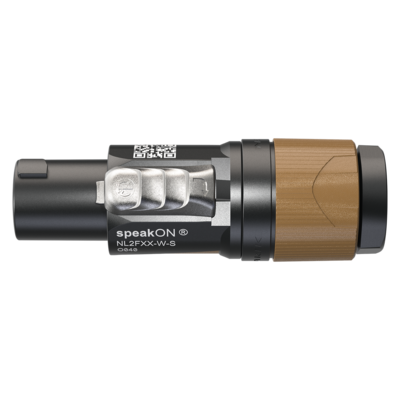 NL2FXX-W-S Neutrik Connector 2-pole speakON
