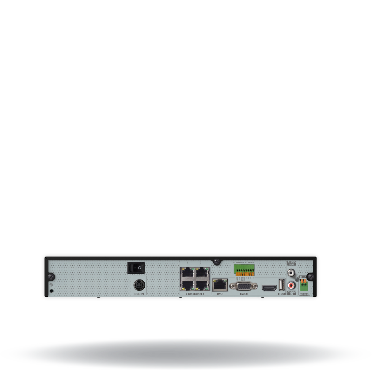 DW-VG492T4P VMAX IP G4 4-channel PoE NVR with 5 bonus channels 2TB