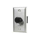25LVC Attenuator-25w, 70v/25v, 1-Gang Stainless Steel