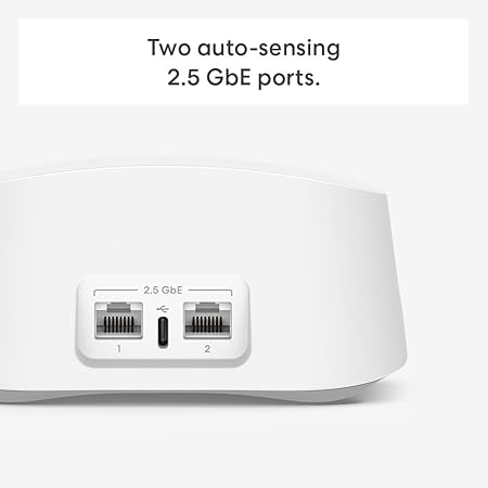 eero 7 Router Dual Band Supports Internet Plans up to 2.5 Gbps, Coverage up to 2,000 sq. ft