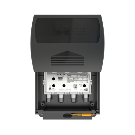 560383 Single Input Antenna Preamp 5G Cell Filter Coaxial F-fitting Connections Automatic Gain Control (AGC)