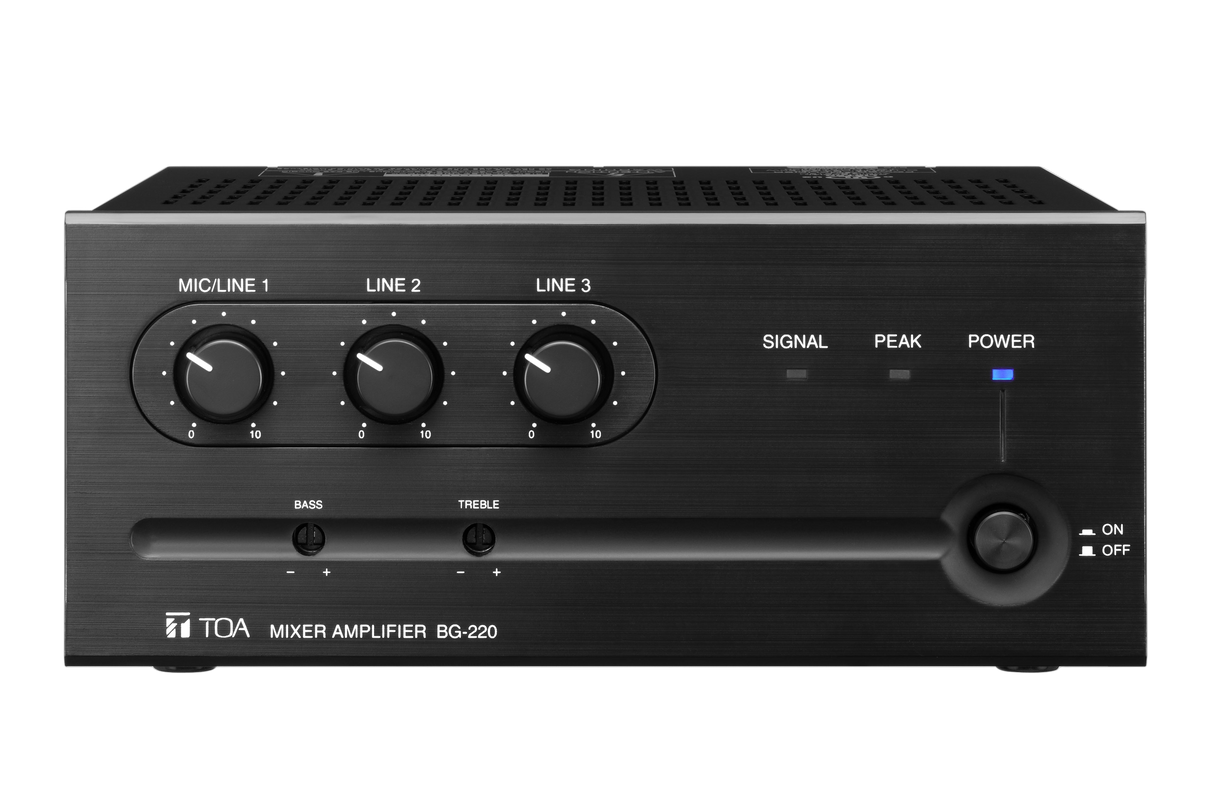 BG220 Mixer Amplifier 20W 3 Inputs MOH Output Auto Mute