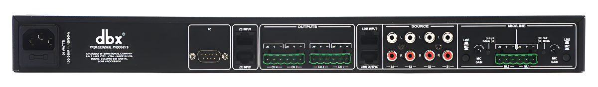 641 ZonePRO 6 In x 4 Out Digital Zone Processor No Display No Ethernet