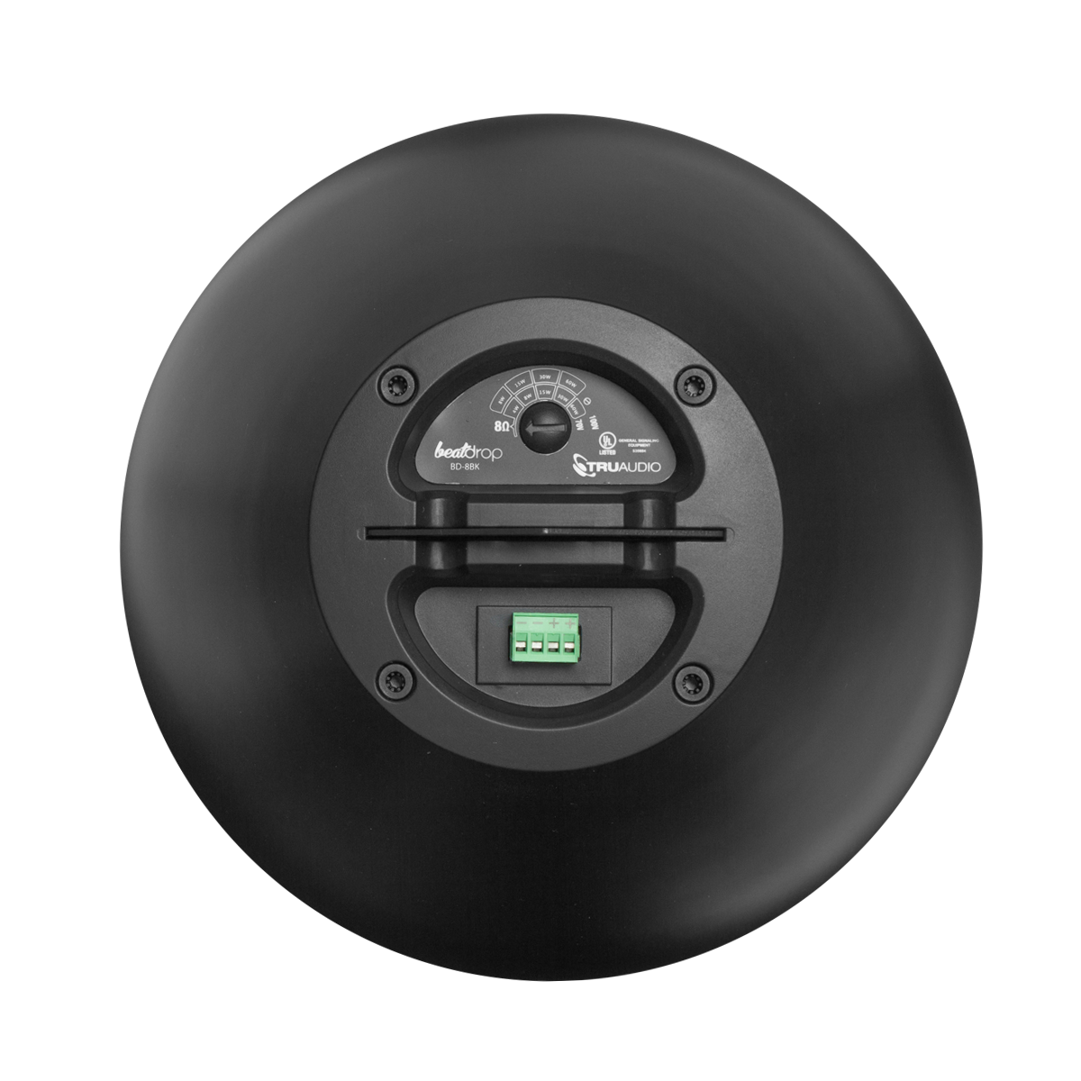 BD-8BK 8" Speaker Pendant BeatDrop commercial 70V/100V/8 ohm  w/Gripple Black