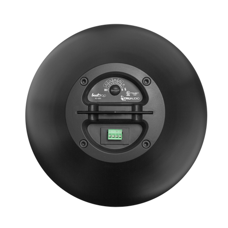 BD-8BK 8" Speaker Pendant BeatDrop commercial 70V/100V/8 ohm  w/Gripple Black