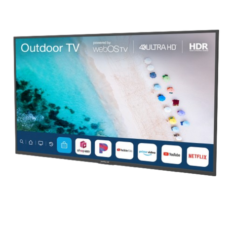 Neptune Partial Sun Outdoor 4K TV W/Outdoor Tilt Mount