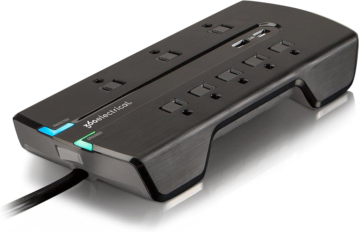 360 Electrical Director 3.4 Surge Protector 8 Outlet Surge Protector 6ft Cord 3240 joules