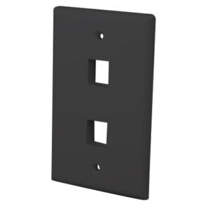 Multi-Media Keystone Wall Plate 2 Port