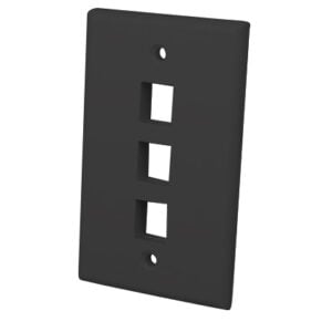 Multi-Media Keystone Wall Plate 3 Port