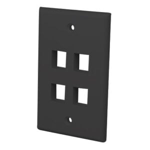 Multi-Media Keystone Wall Plate 4 Port