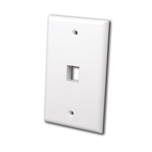 Multi-Media Keystone Wall Plate 1 Port