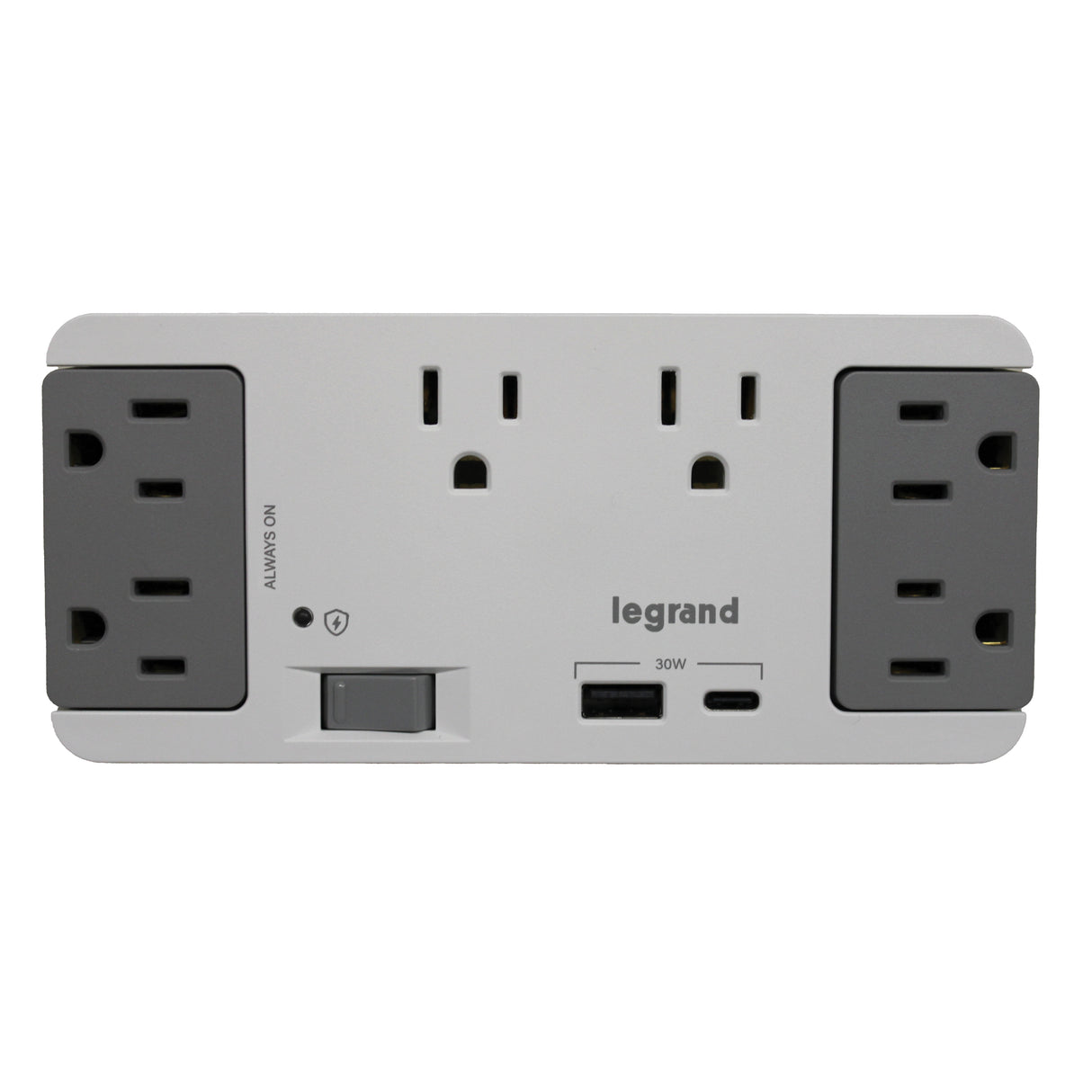 AC1062 6 Outlet Enclosure Surge Protector with One USB-A and One USB-C