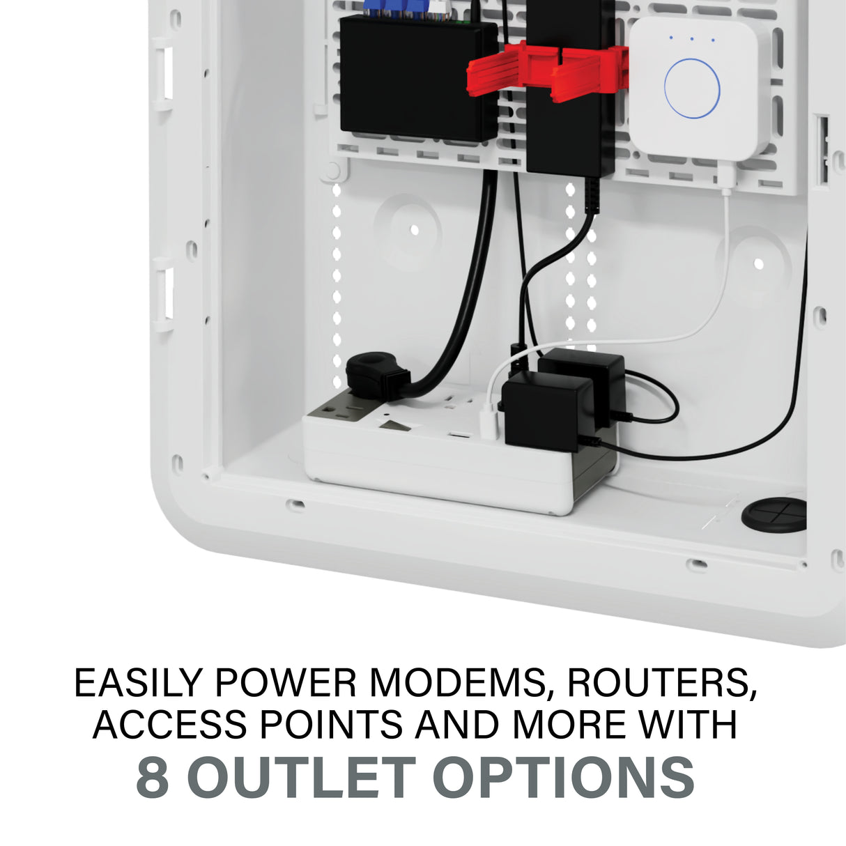 AC1062 6 Outlet Enclosure Surge Protector with One USB-A and One USB-C