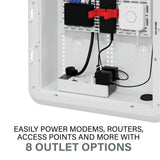 AC1062 6 Outlet Enclosure Surge Protector with One USB-A and One USB-C
