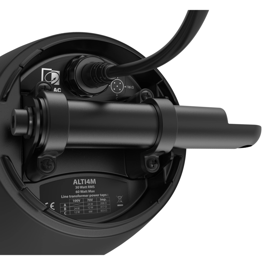 ALTI Series Surface Mount 16Ω 70/100VLoudspeaker IP65 Includes Mounting Bracket