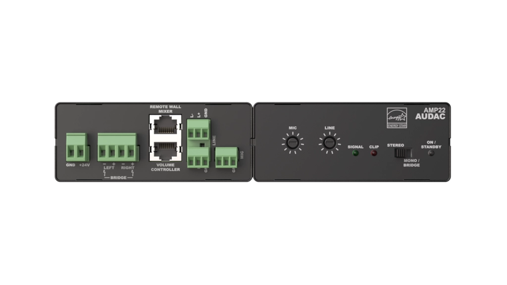 AMP22 Mini Stereo Amplifier 2 x 15W @ 4 ohms