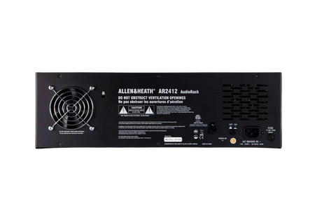 AH-AR2-2412-BLK 24in x 12out Remote AudioRack, dSNAKE I/O for expansion, 3 RU, 48kHz