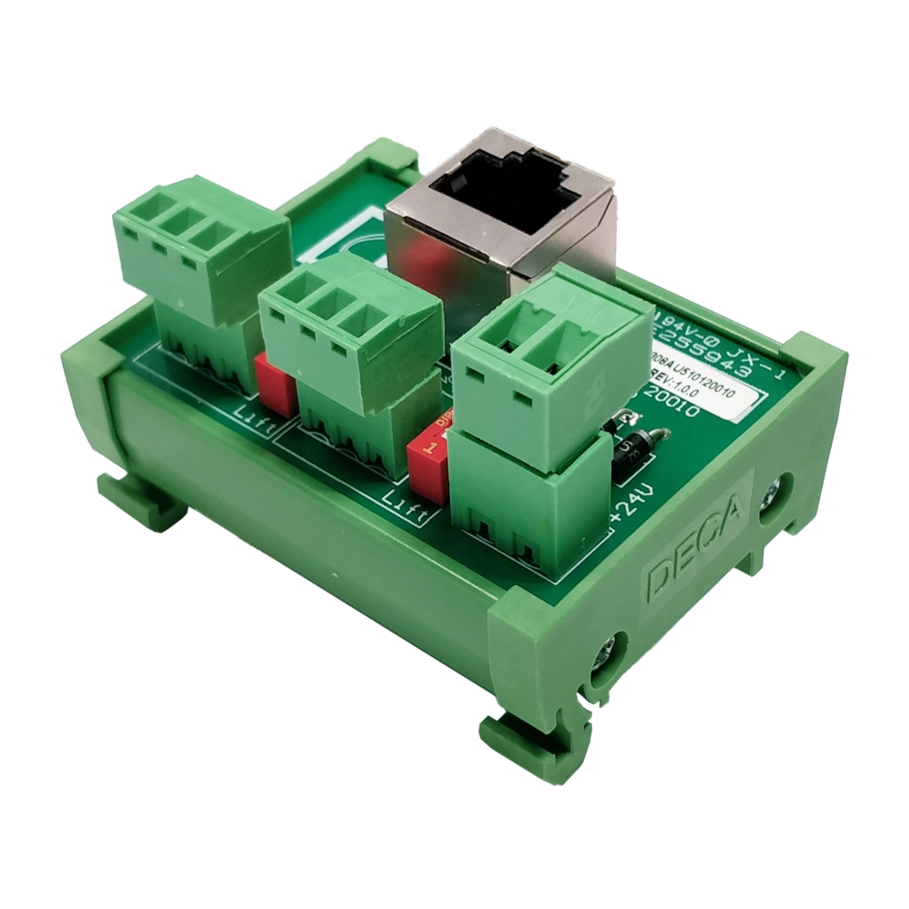 ARJ12P Junction Box - RJ45 to 2 x 3-Pin Terminal Block