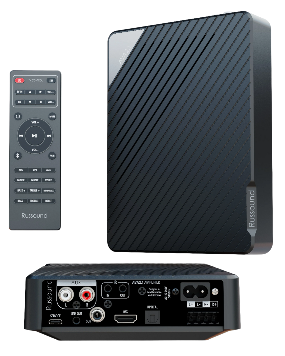 AVA2.1 2.1-Channel Low-Profile Mini-AVR with HDMI