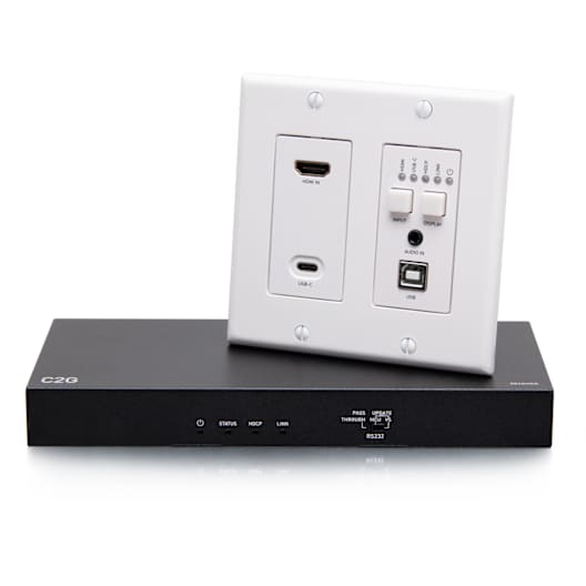 C2G31011 HDBaseT HDMI USBC 3.5m Wall Plate to Box