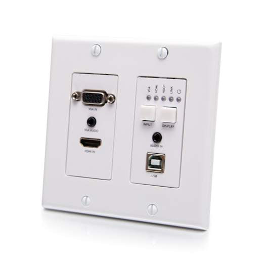 C2G31012 HDBaseT HDMI VGA USB Wall Plate to Box