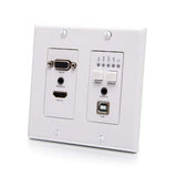 C2G31012 HDBaseT HDMI VGA USB Wall Plate to Box
