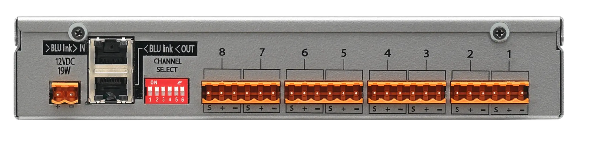 BLU-BOB1 8-Channel Analog Break-Out Box W/ Blu Link (Half Rack)